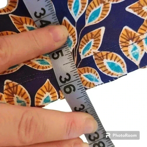 J. McLaughlin Dress Peacock Catalina Cloth Sophia 3/4 Shift Midi Sz Small 159236 - Picture 5 of 7